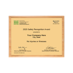 SAFETY - No Injuries or Illnesses