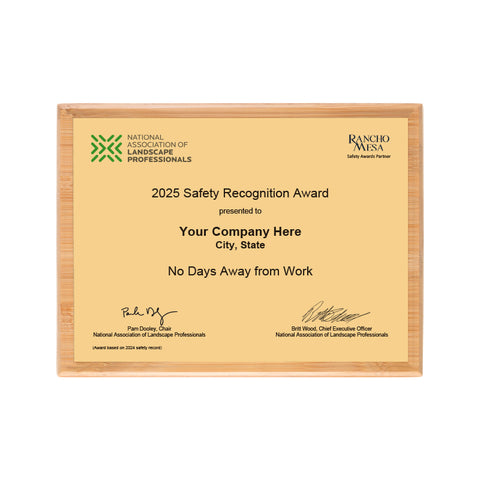 SAFETY - No Days Away From Work